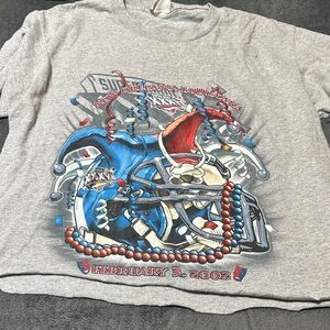 Gray Graphic cropped T-Shirt